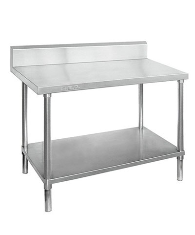 STAINLESS STEEL WORKBENCHES with Splashback - WBB7