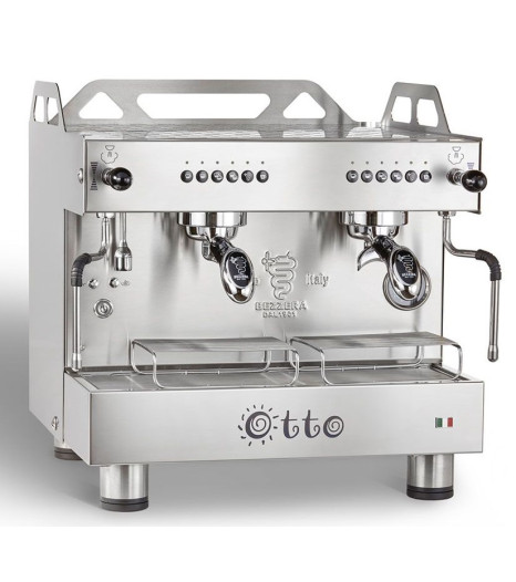 Bezzera Otto Silver Compact 2 Group Espresso Machine Bzottocde2is1