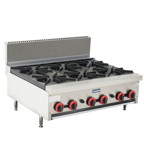 Gas Cook Top 6 Burners Lpg With Flame Failure Rb 6e